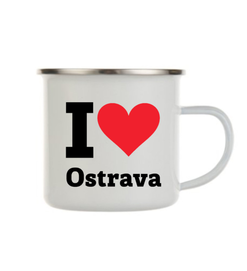 Plecháček bílý - I love Ostrava