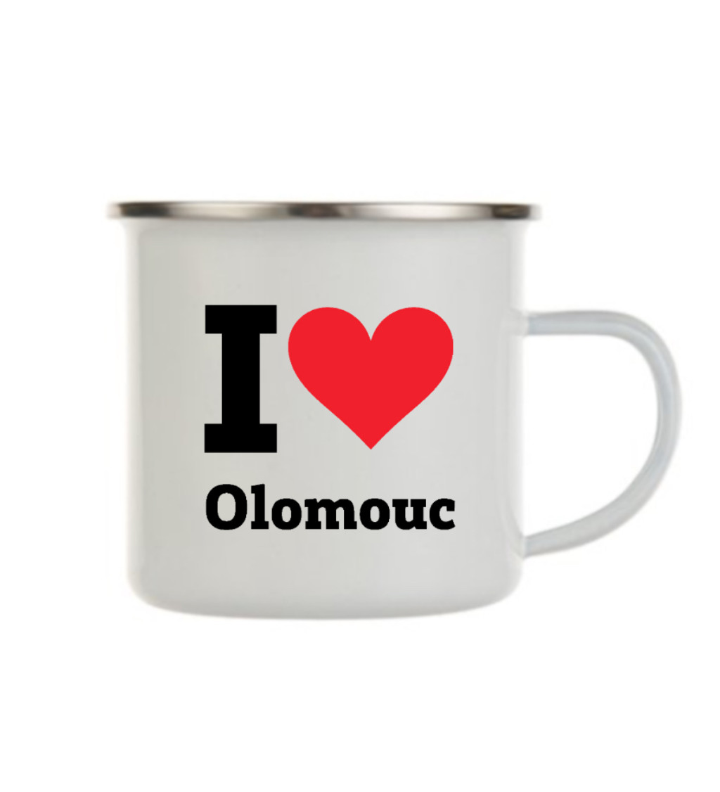 Plecháček bílý - I love Olomouc