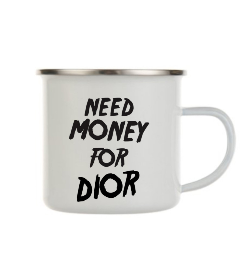 Plecháček bílý - Need money for Dior