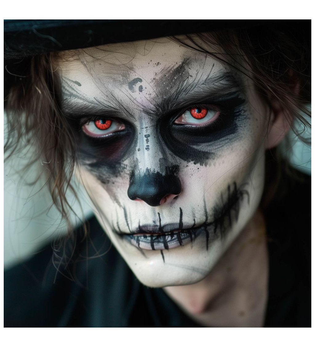 Kontaktní čočky jednodenní Blood veins