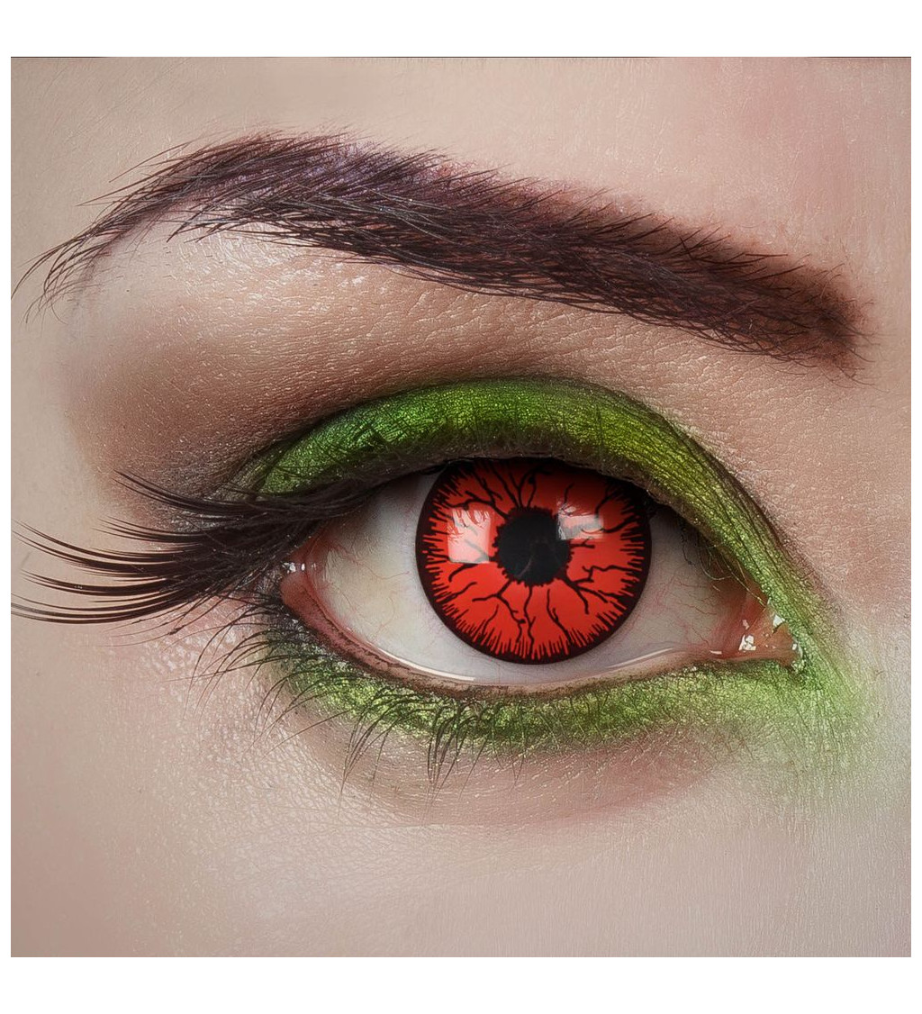 Kontaktní čočky jednodenní Blood veins