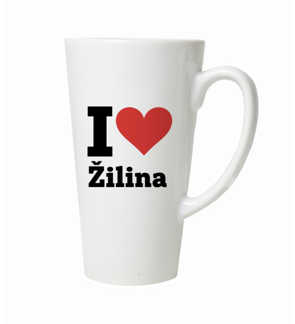 Latte hrnek - I love Žilina