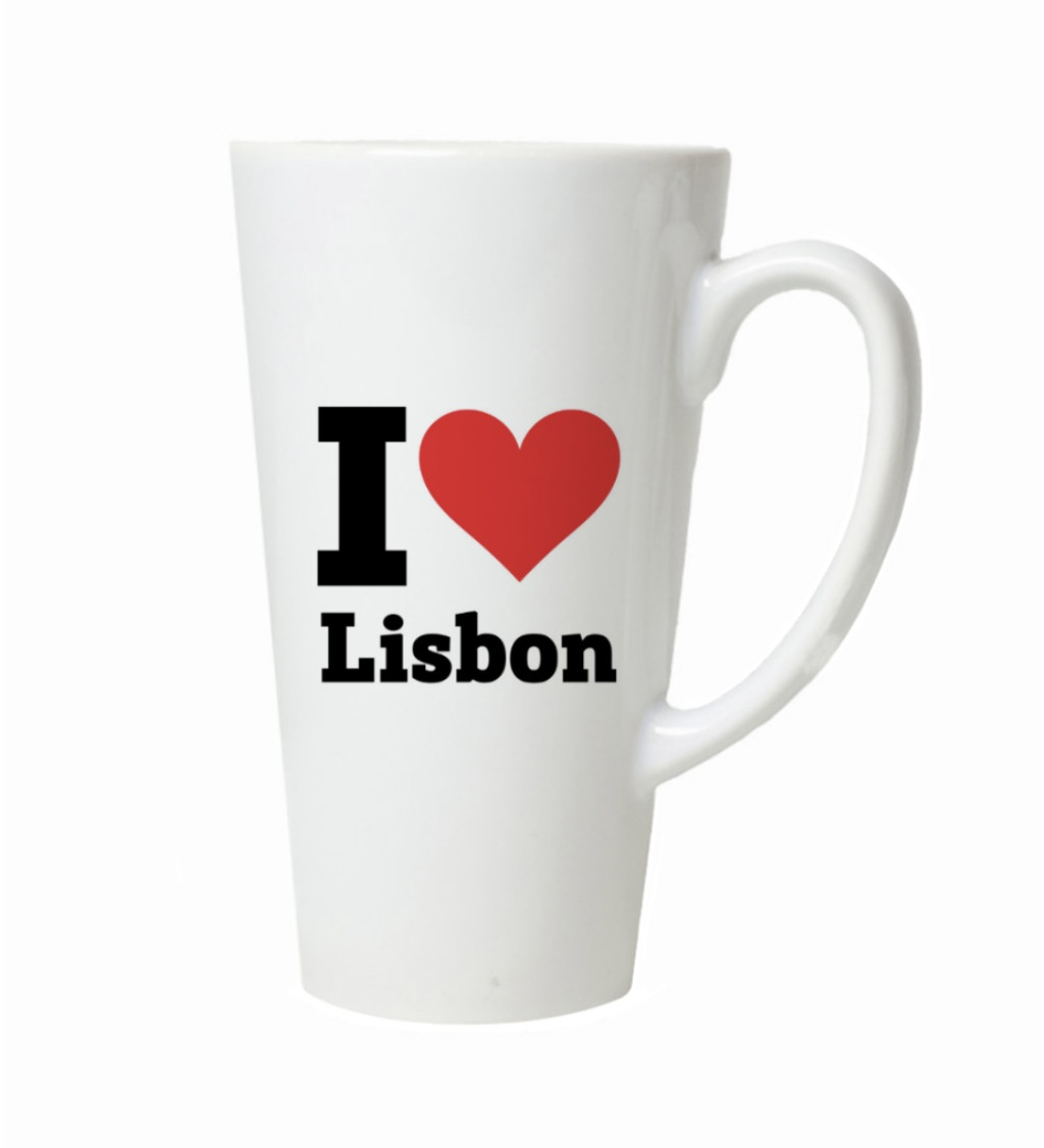 Latte hrnek - I love Lisbon