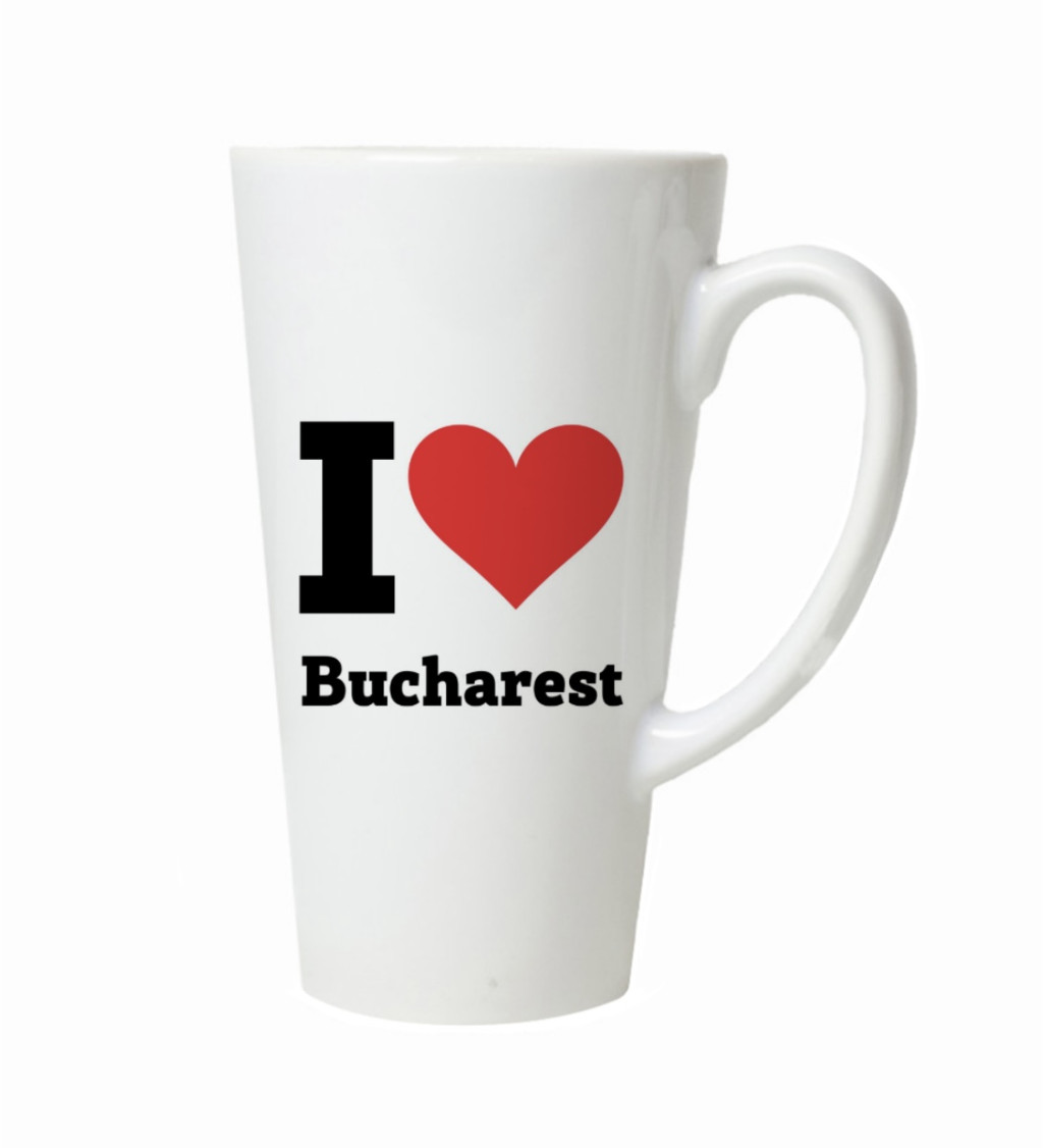 Latte hrnek - I love Bucharest