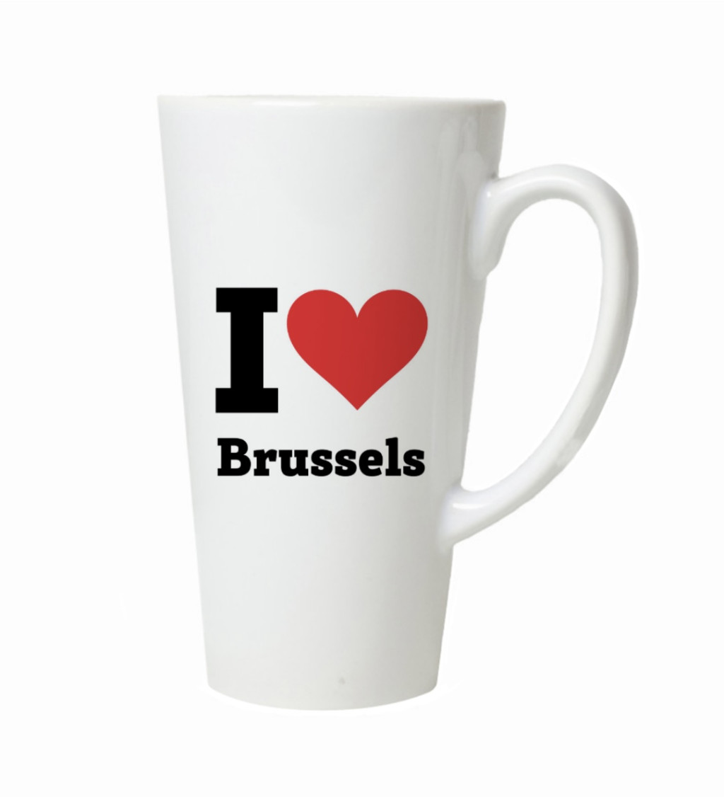 Latte hrnek - I love Brussels