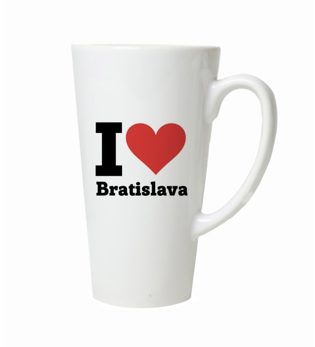 Latte hrnek - I love Bratislava