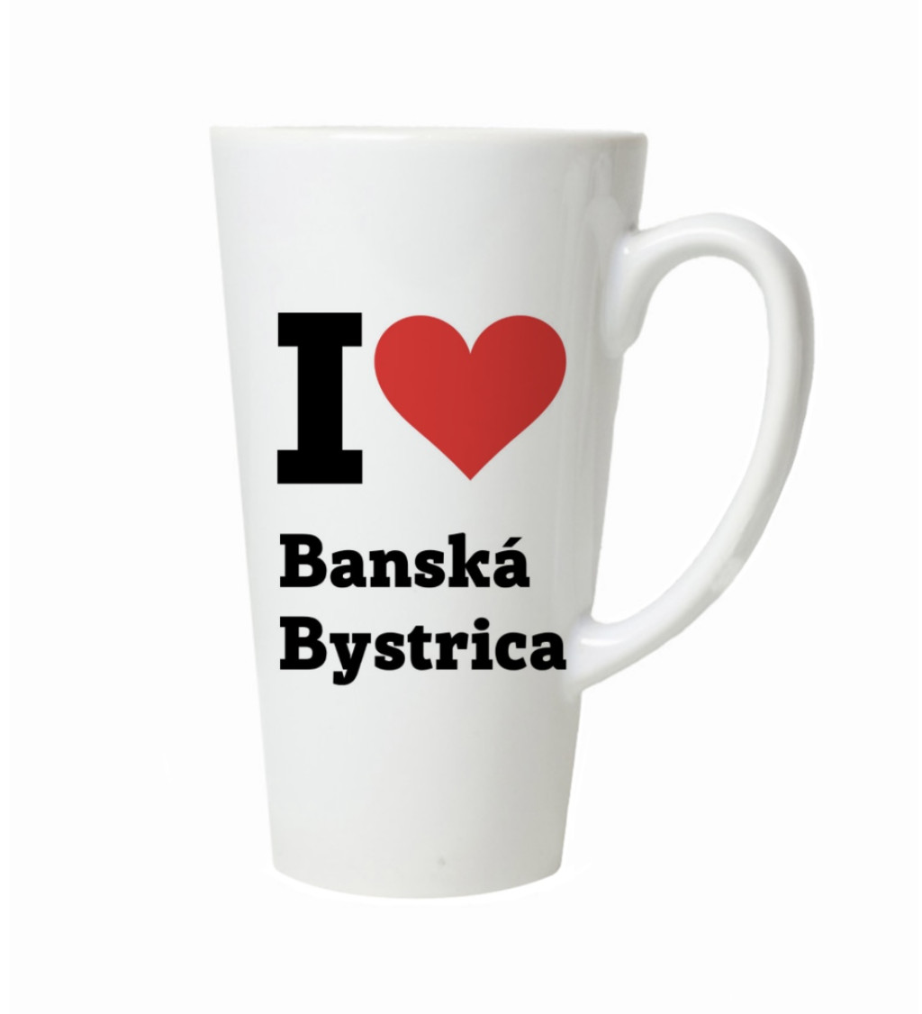 Latte hrnek-  I love Banská Bystrica