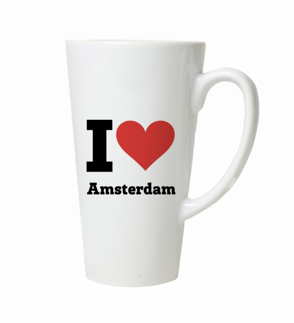 Latte hrnek - I love Amsterdam