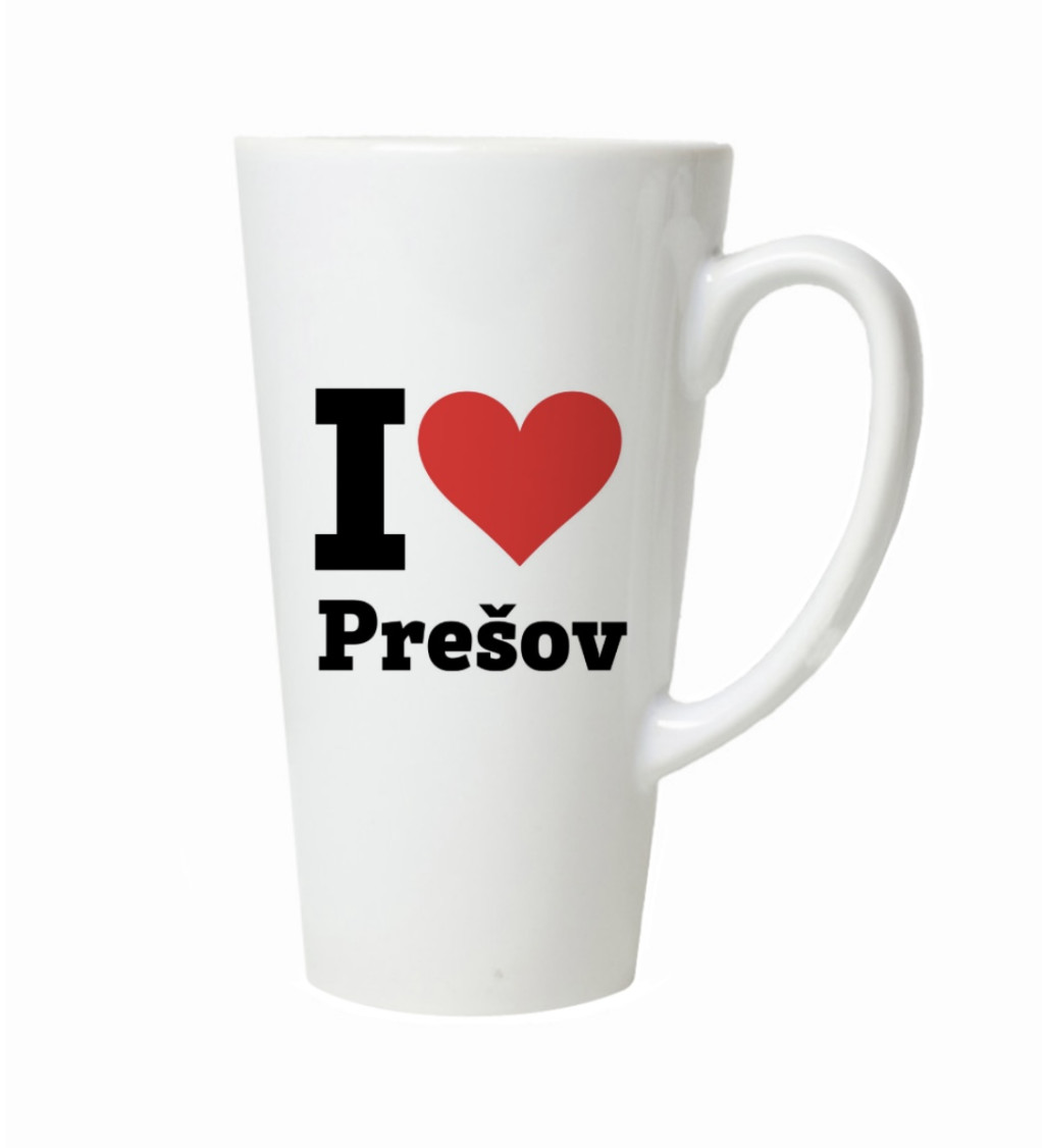 Latte hrnek - I love Prešov