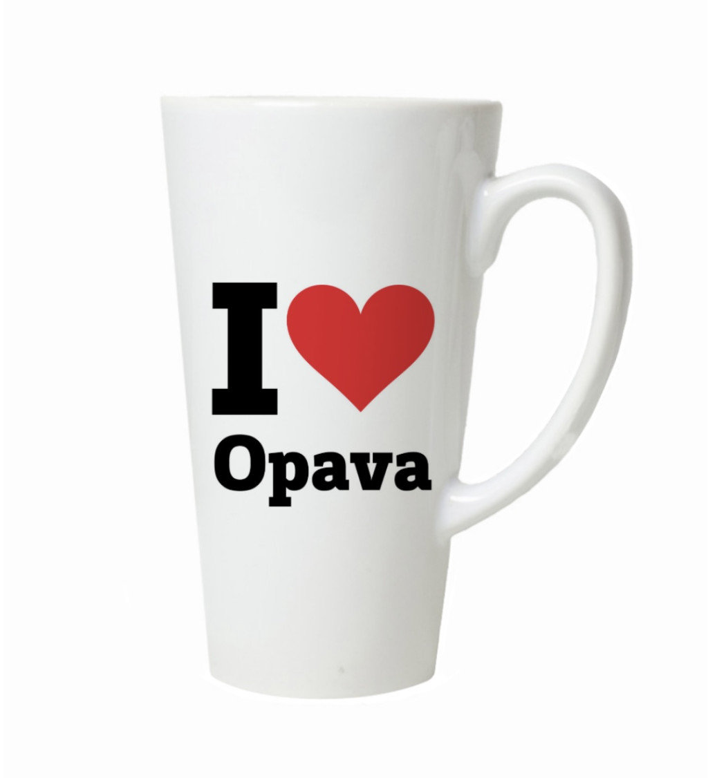 Latte hrnek - I love Opava