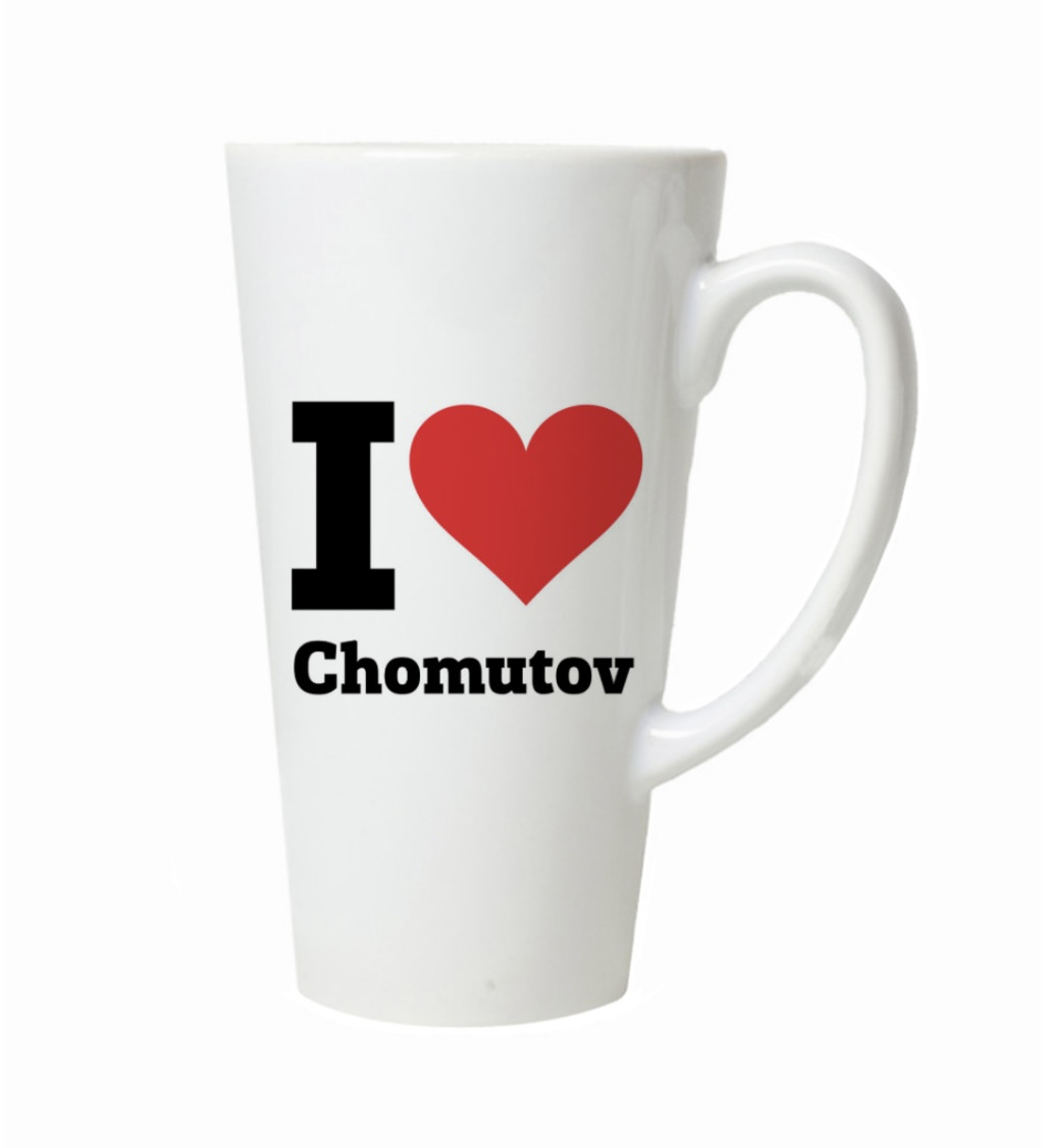 Latte hrnek - I love Chomutov