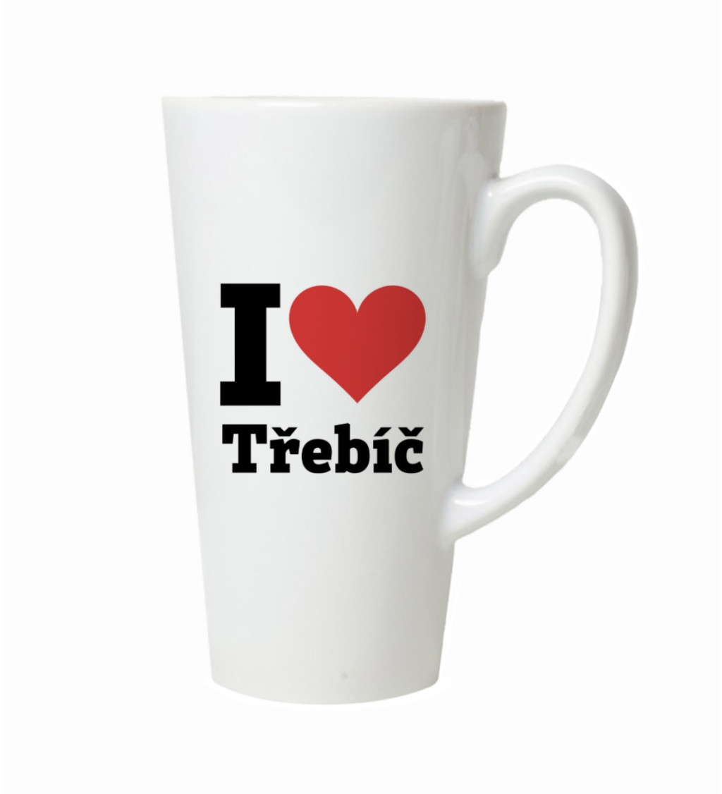 Latte hrnek - I love Třebíč