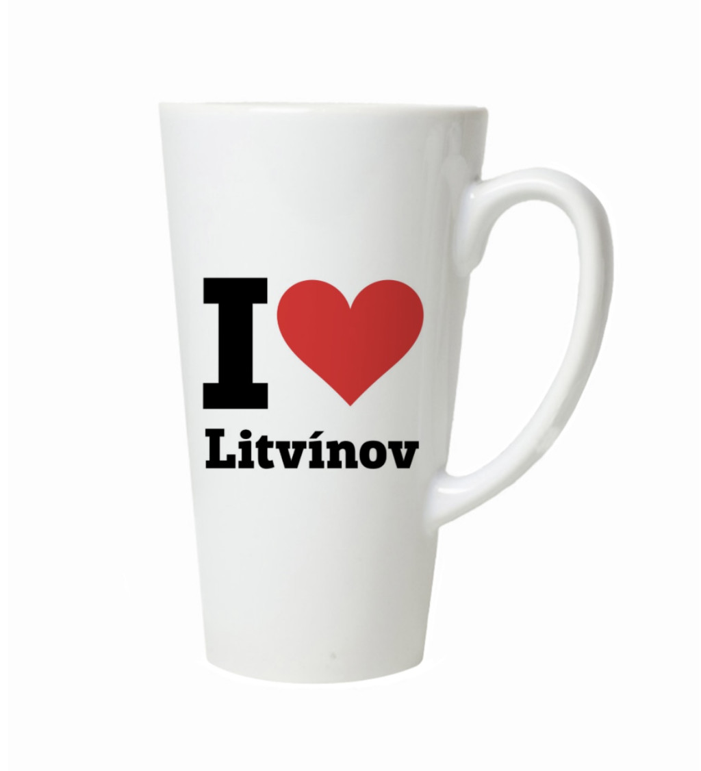 Latte hrnek - I love Litvínov