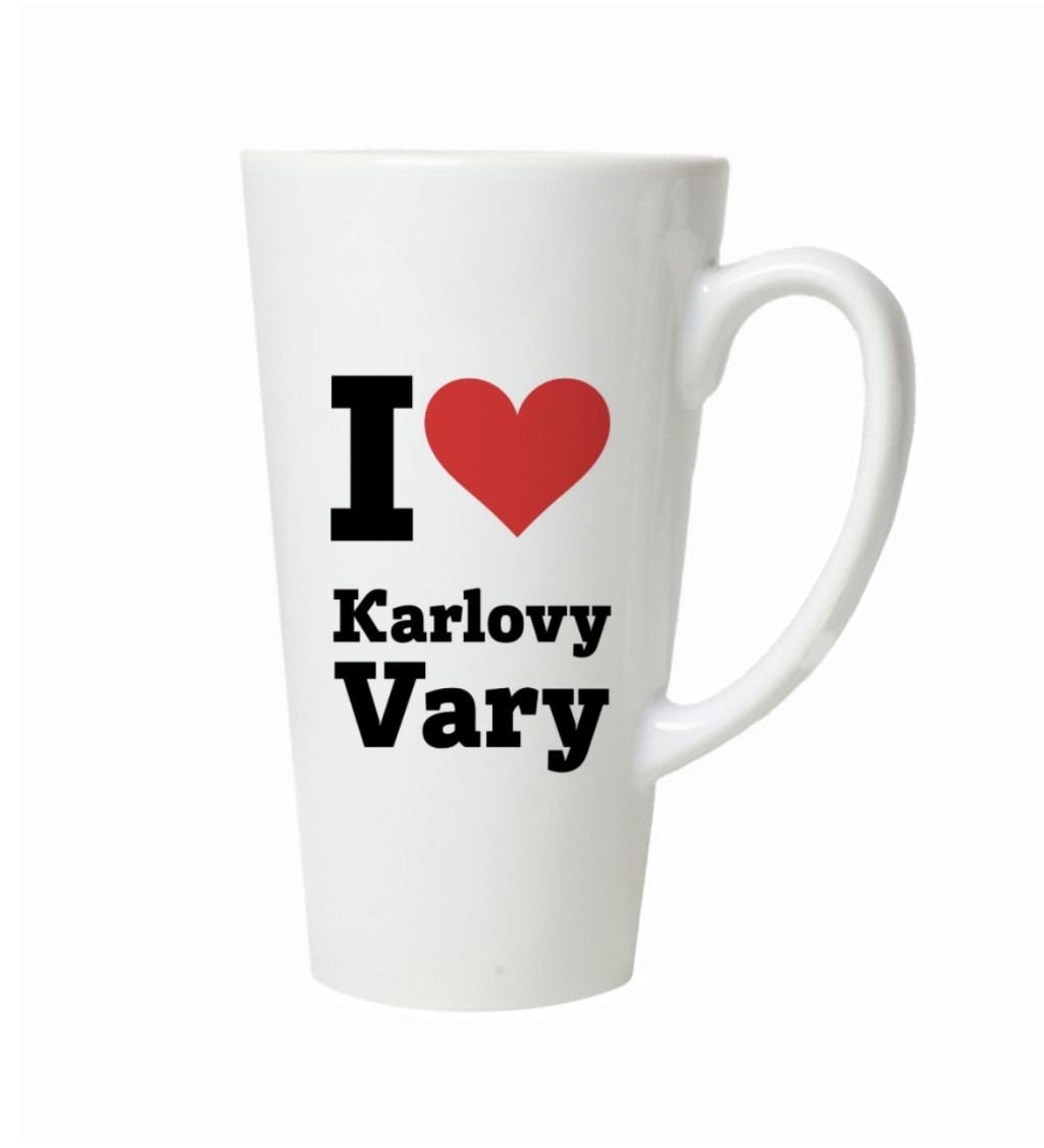 Latte hrnek - I love Karlovy Vary