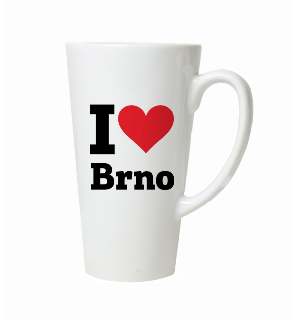 Latte hrnek - I love Brno