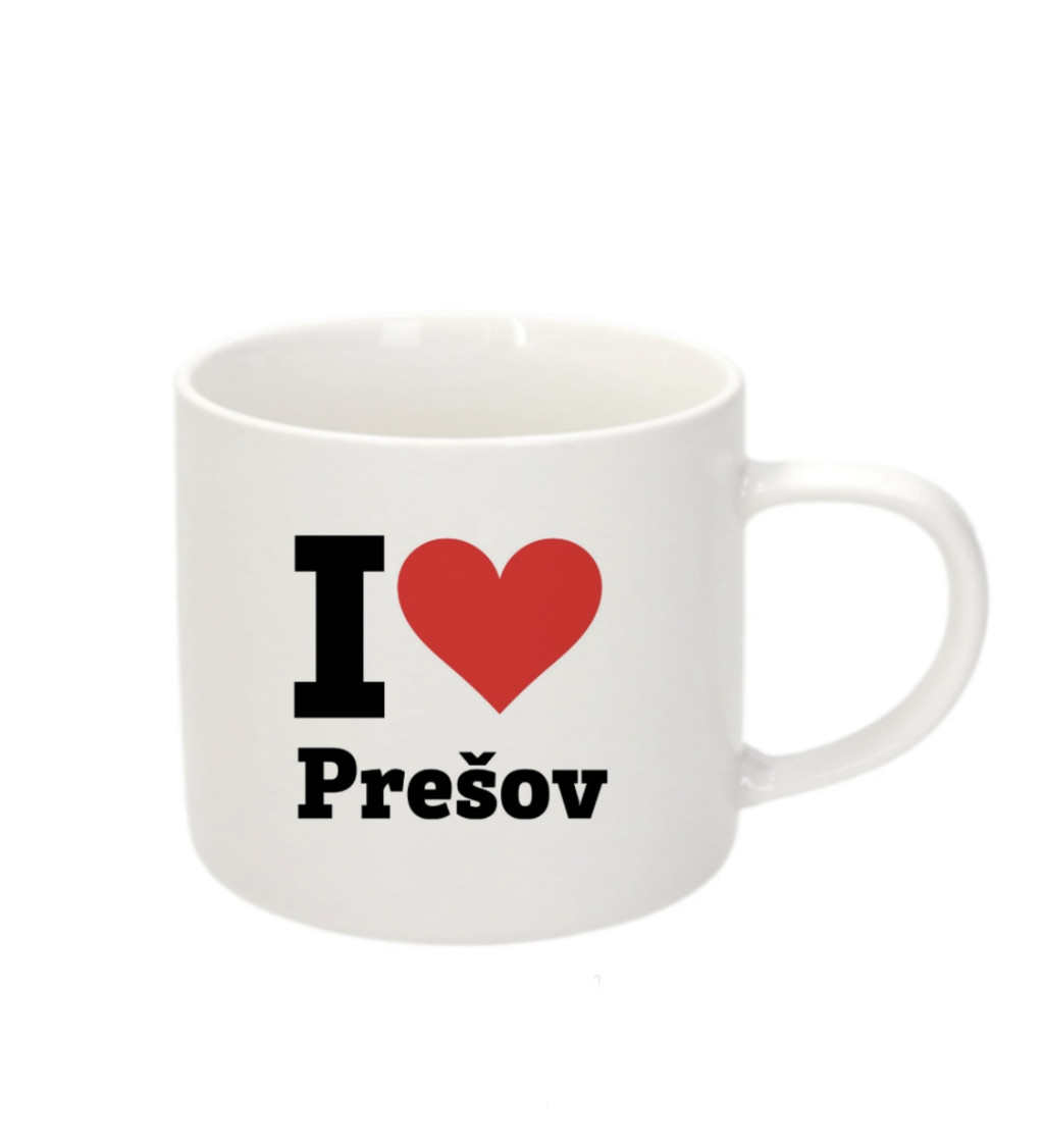 Espresso hrnek - I love Prešov