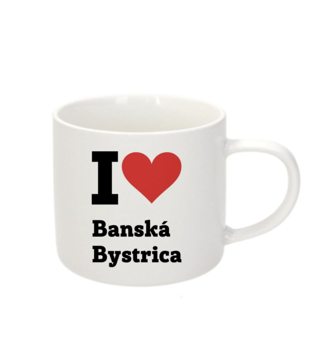 Espresso hrnek - I love Banská Bystrica