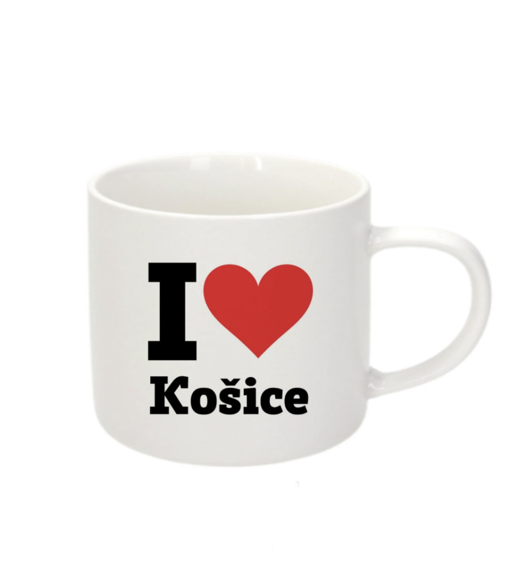 Espresso hrnek - I love Košice