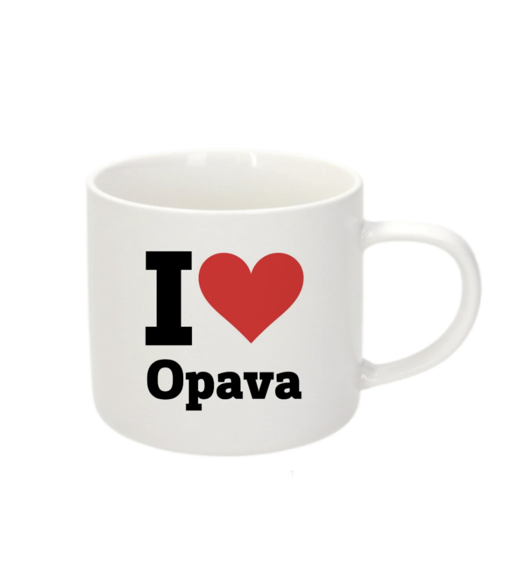 Espresso hrnek - I love Opava