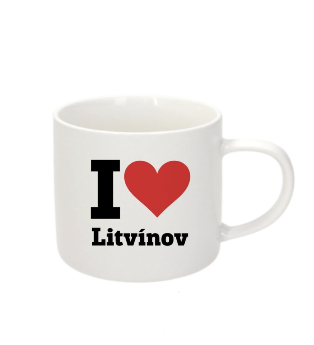 Espresso hrnek - I love Litvínov