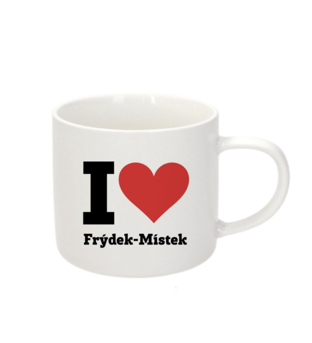 Espresso hrnek - I love Frýdek-Místek