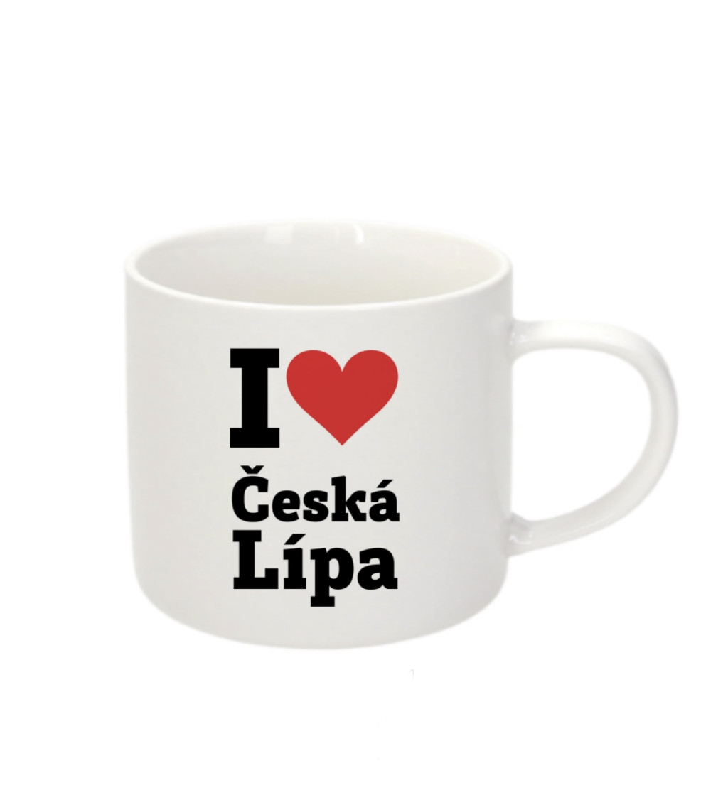 Espresso hrnek - I love Česká Lípa