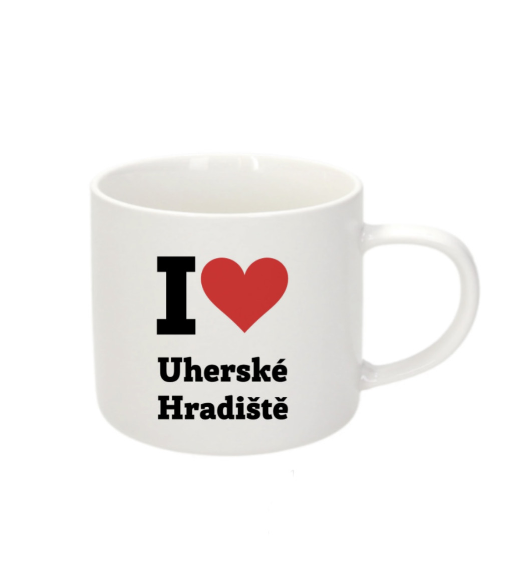 Espresso hrnek - I love Uherské Hradiště