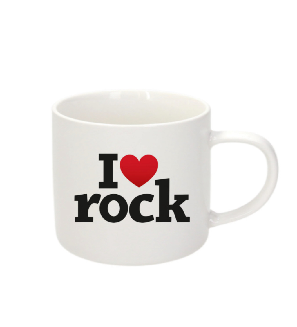 Espresso hrnek - I love rock