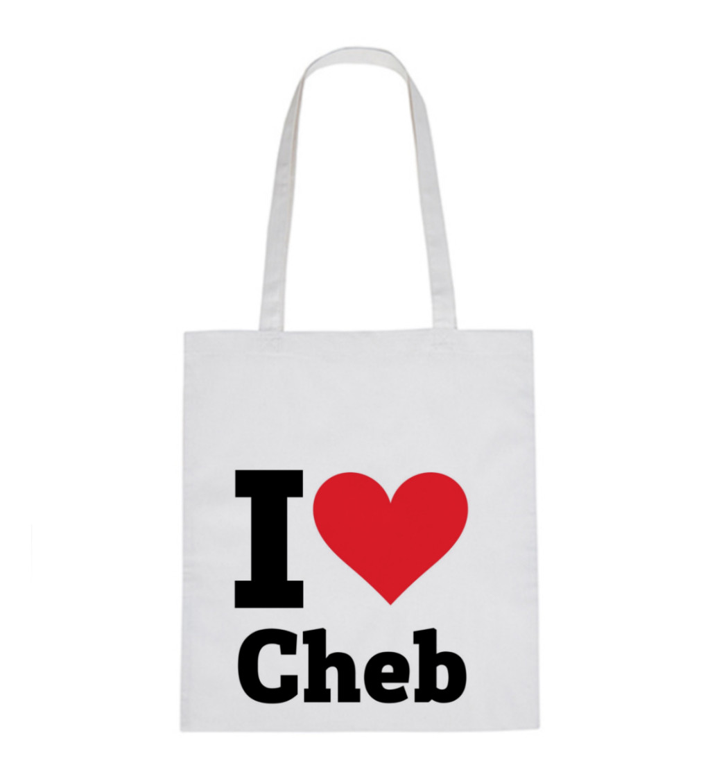 Plátěná taška - I love Cheb