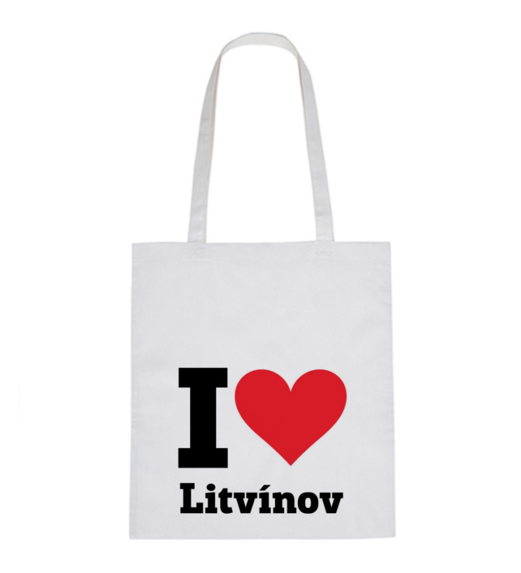 Plátěná taška - I love Litvínov