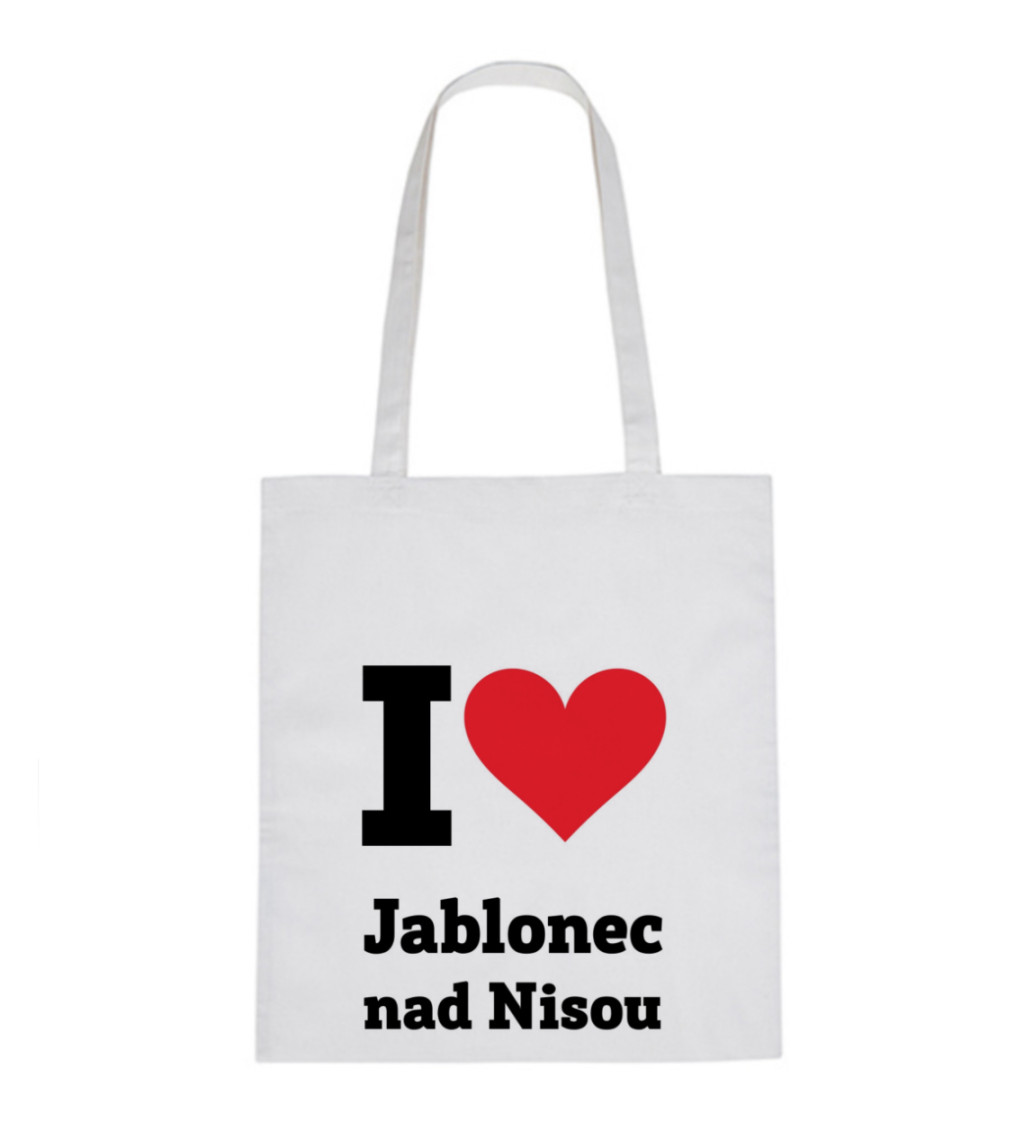 Plátěná taška - I love Jablonec nad Nisou