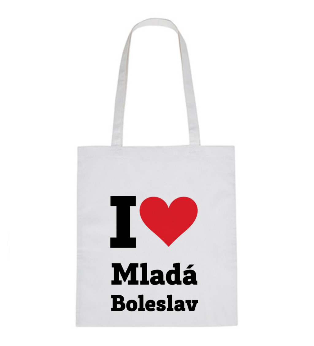 Plátěná taška - I love Mladá Boleslav