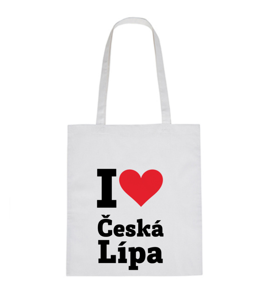 Plátěná taška - I love Česká Lípa