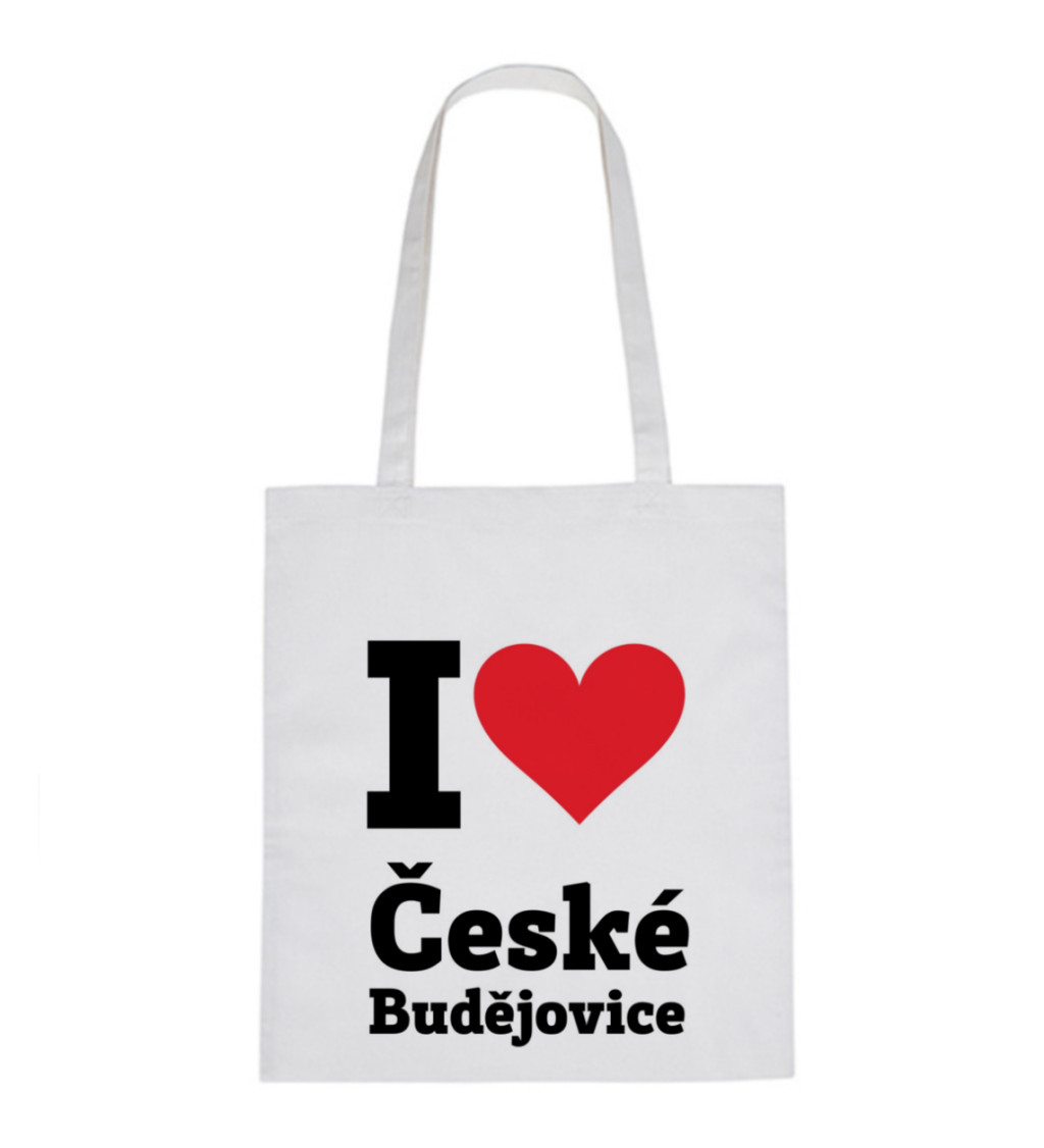 Plátěná taška - I love České Budějovice