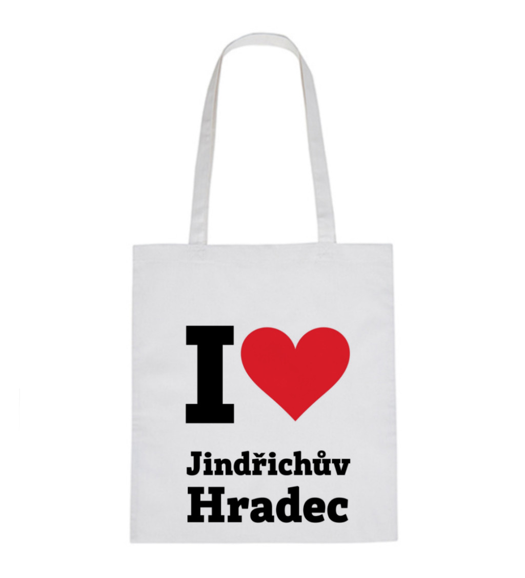 Plátěná taška - I love Jindřichův Hradec