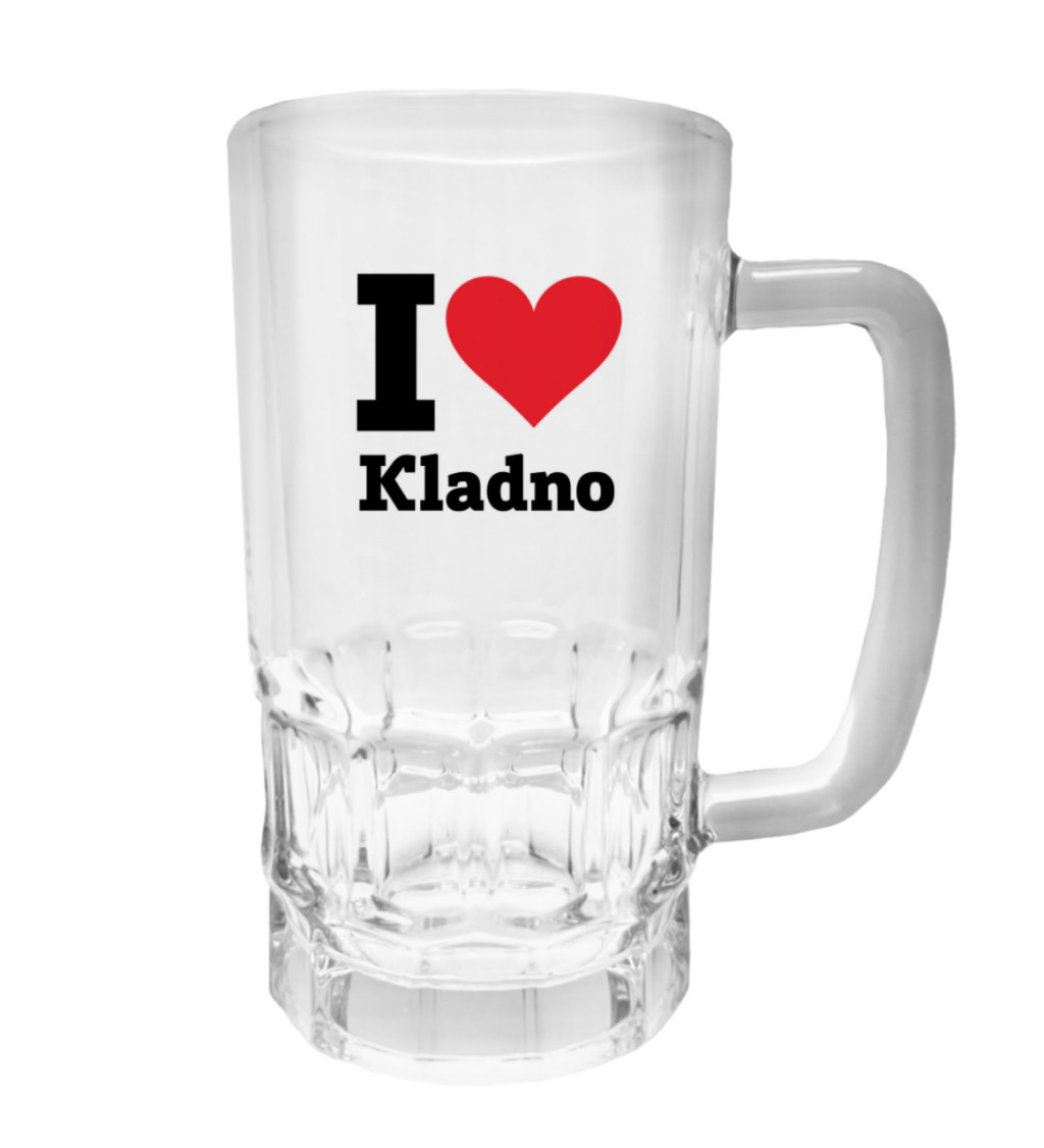 Půllitr s potiskem - I love Kladno