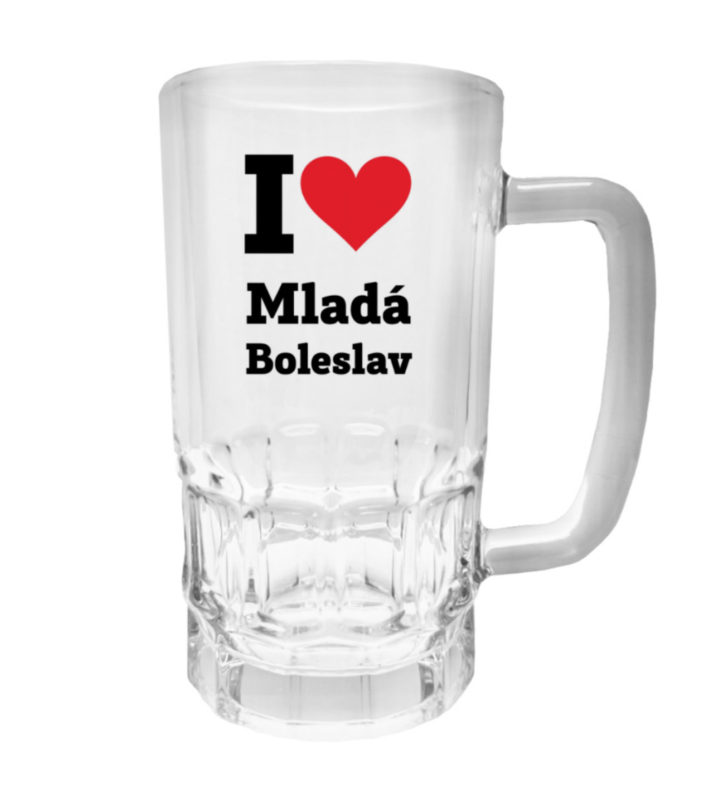 Půllitr s potiskem - I love Mladá Boleslav