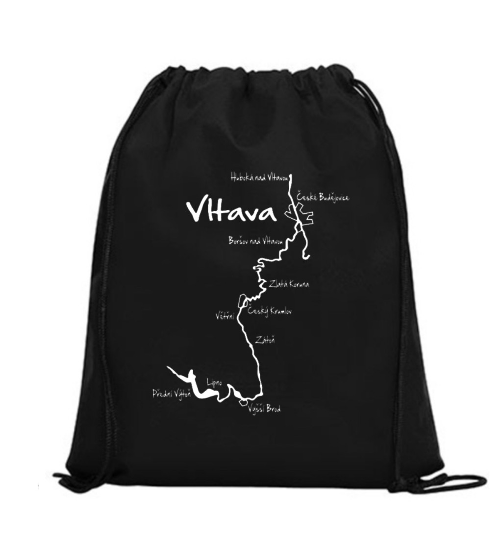 Vak na záda - Vltava mapa