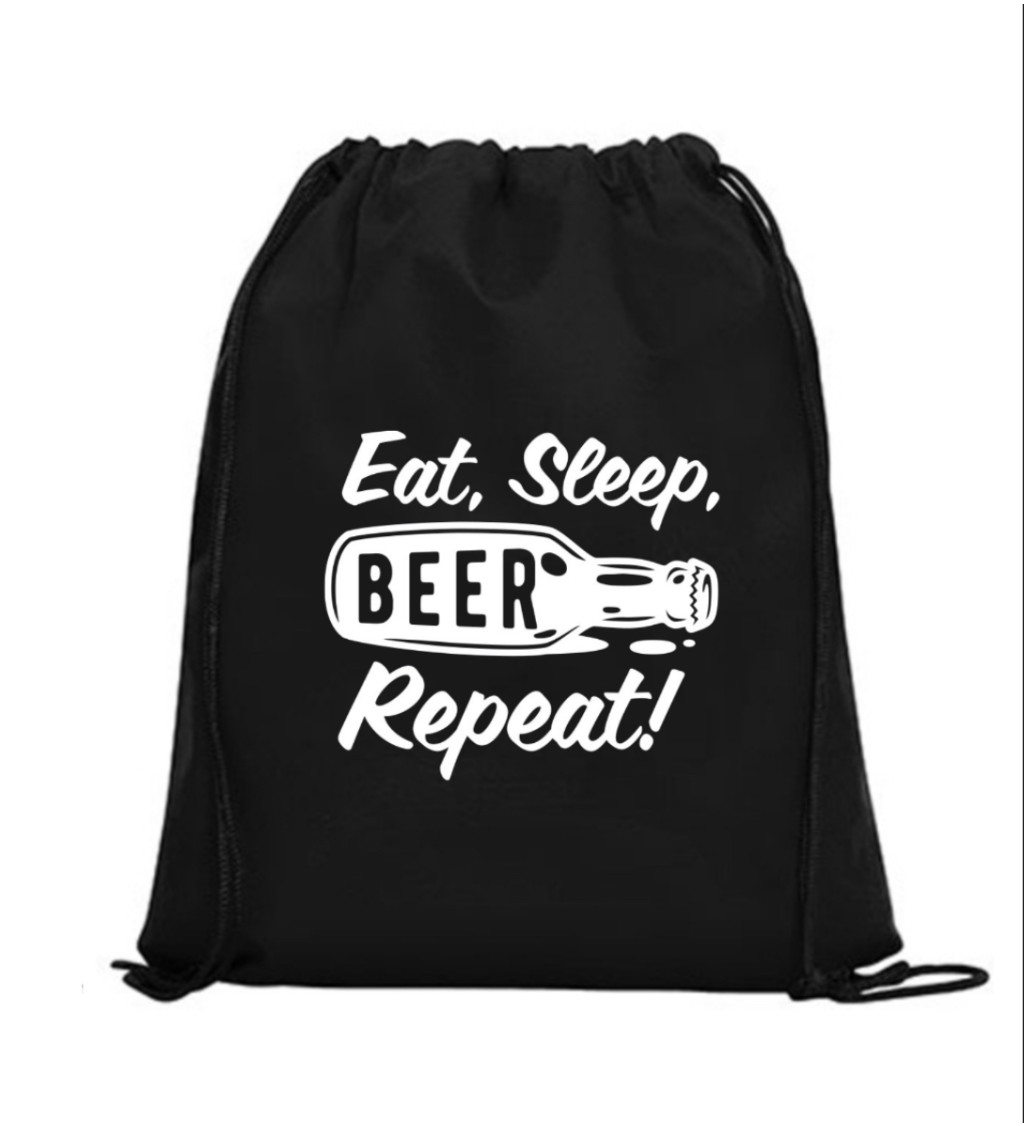 Vak na záda - Eat sleep beer repeat, láhev