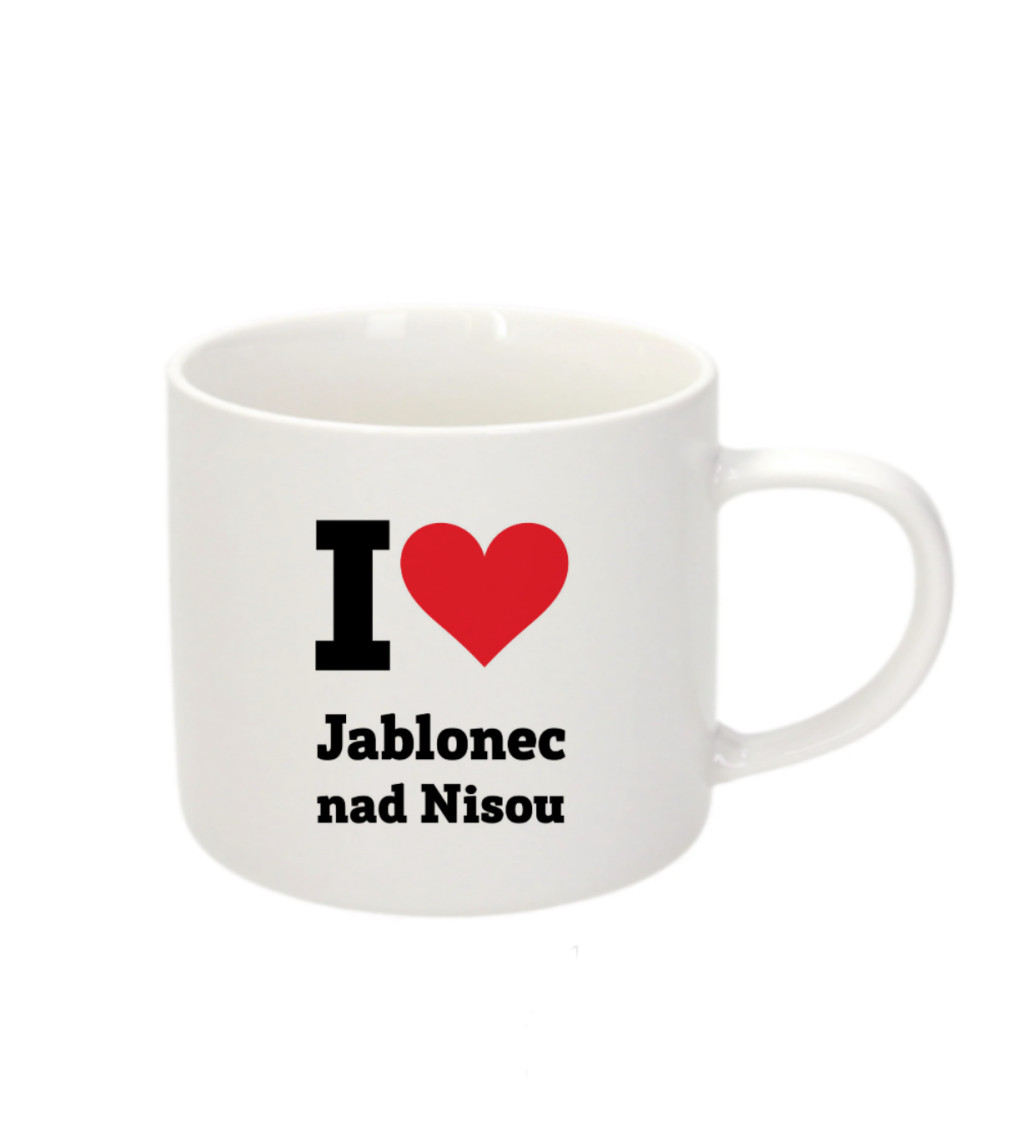 Espresso hrnek - I love Jablonec nad Nisou