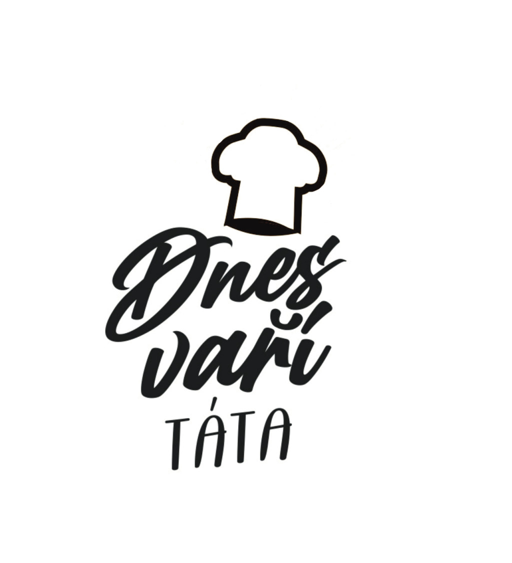 Zástěra bílá Dnes vaří táta