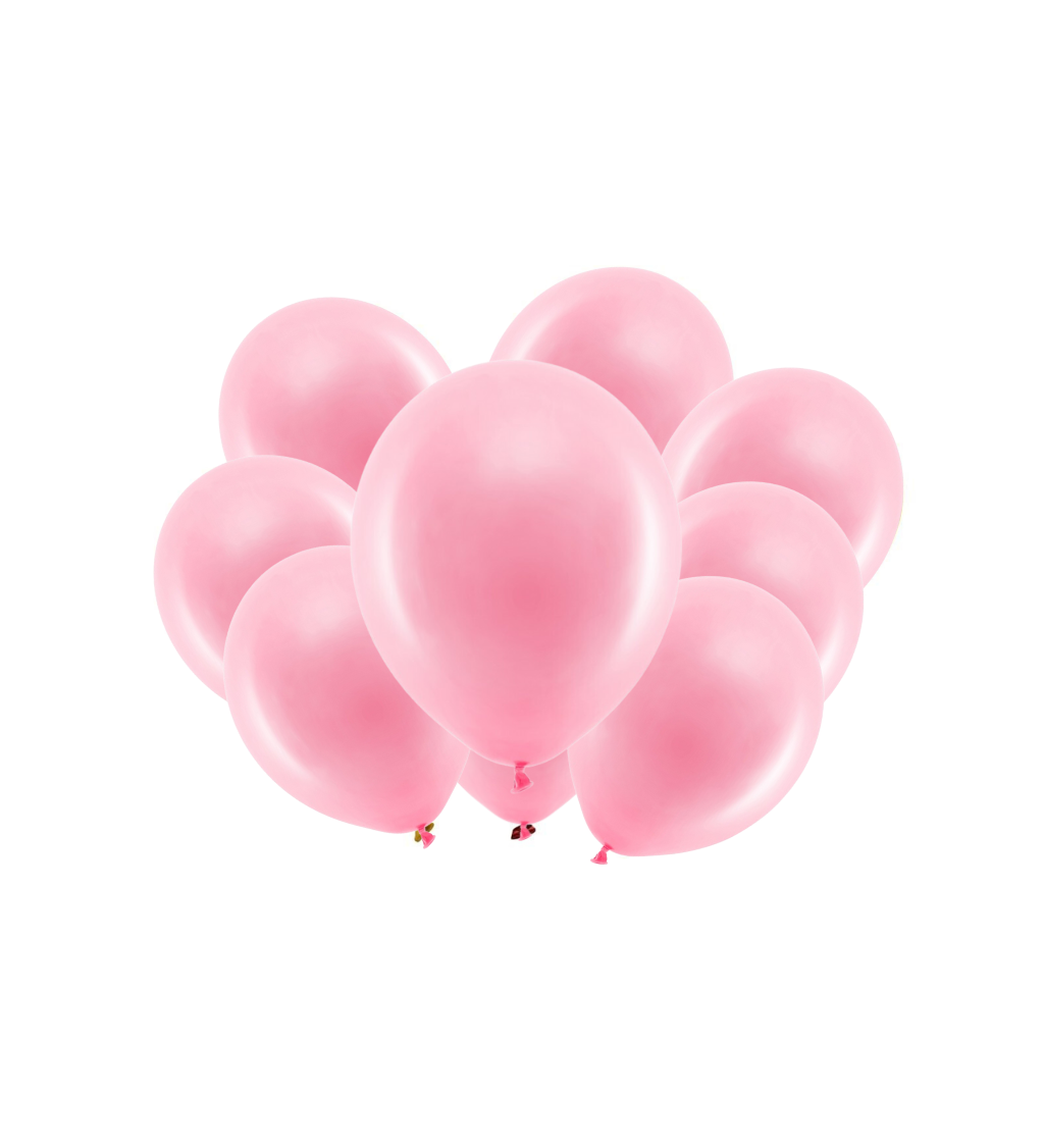 Latexové balónky pastelové světle růžové 30 cm 10 ks
