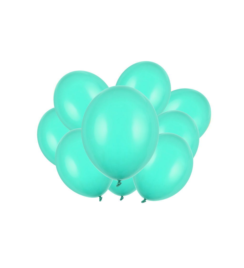 Latexové balónky strong pastelové tyrkys 30 cm 10 ks
