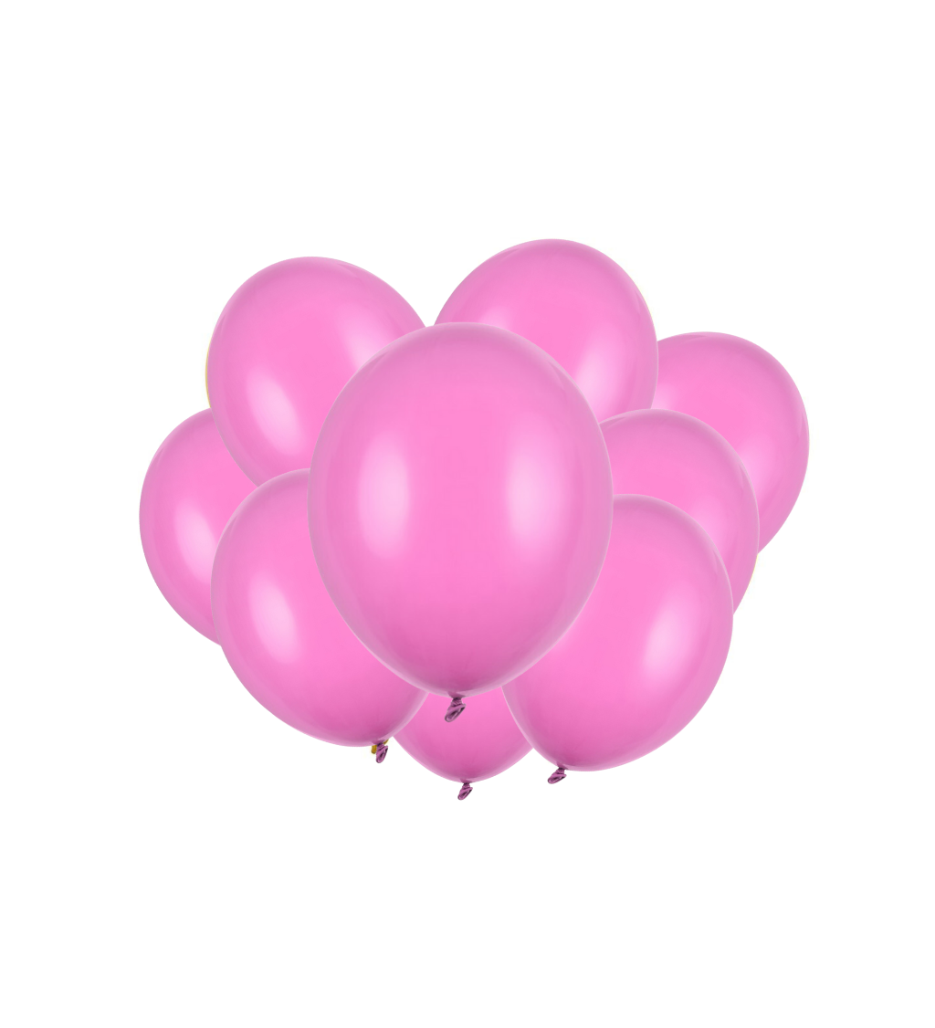 Latexové balónky strong pastelové fuchsiové 30 cm 10 ks