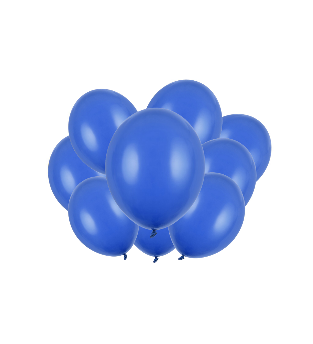 Latexové balónky strong pastelové tmavě modré 30 cm 10 ks