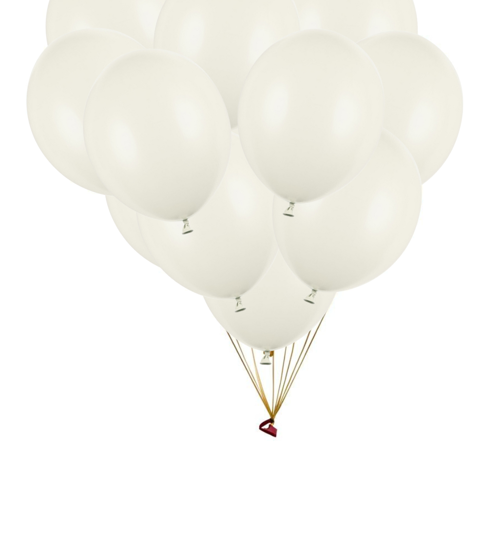 Latexové balónky strong metalické krémové 30 cm 100 ks