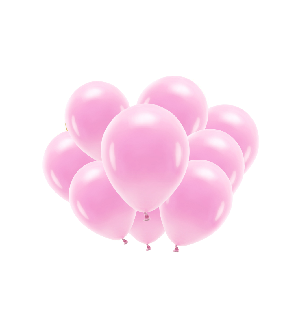 Latexové balónky eco pastelové růžové 30 cm 10 ks
