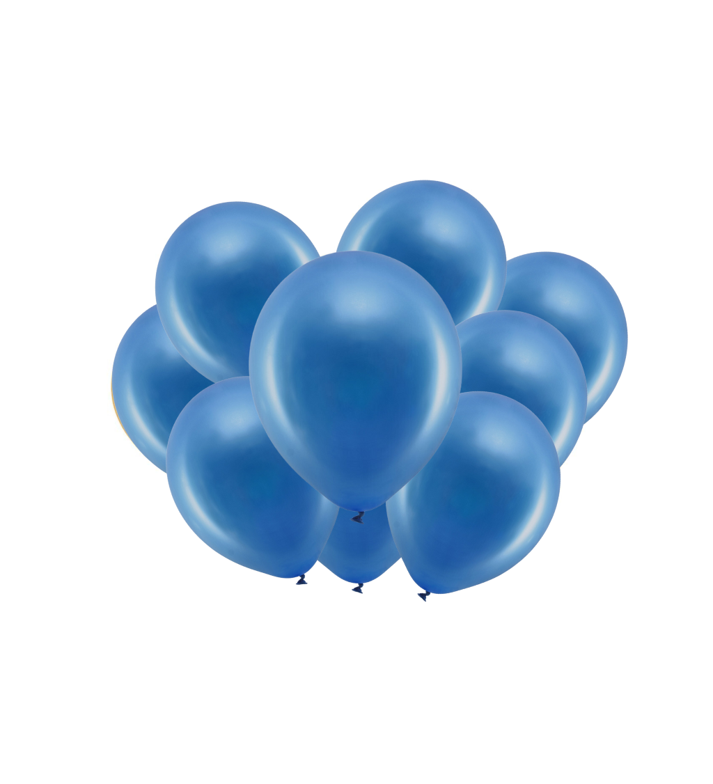 Latexové balónky metalické tmavě modré 30 cm 10 ks