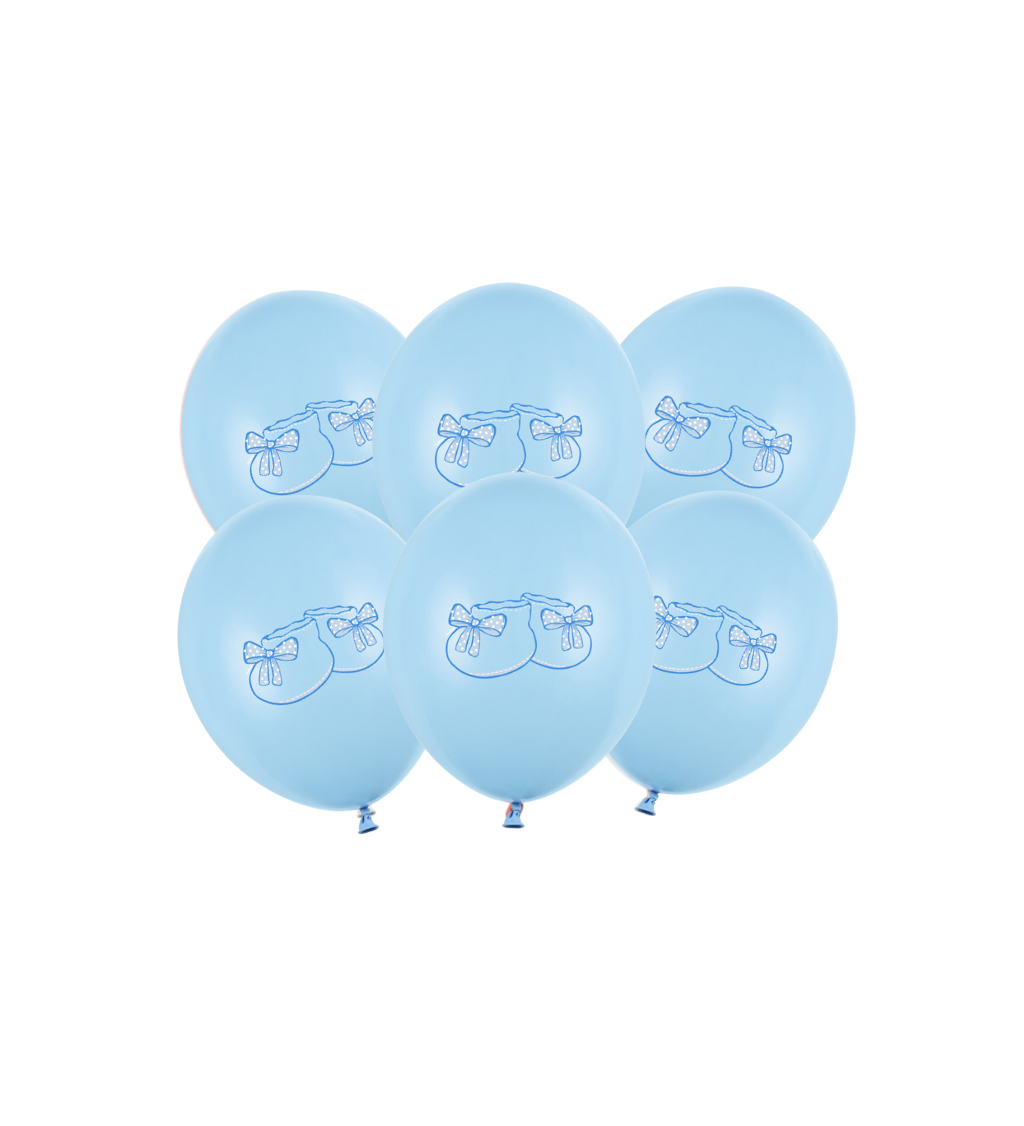 Latexové balónky strong pastelové baby boy 30 cm 6 ks