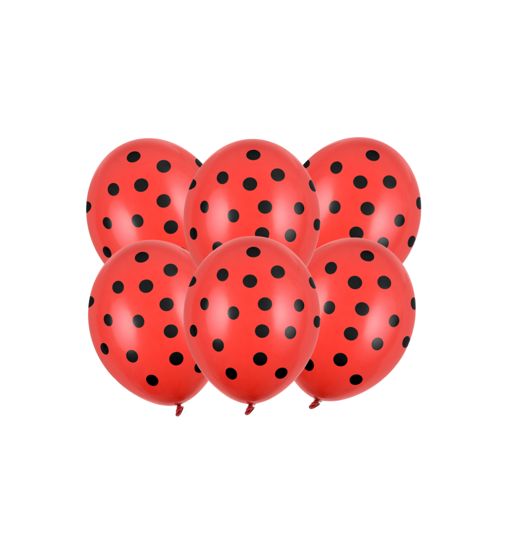 Latexové balónky strong pastelové červené 30 cm 6 ks